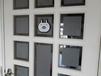 うさまるがお出迎え!